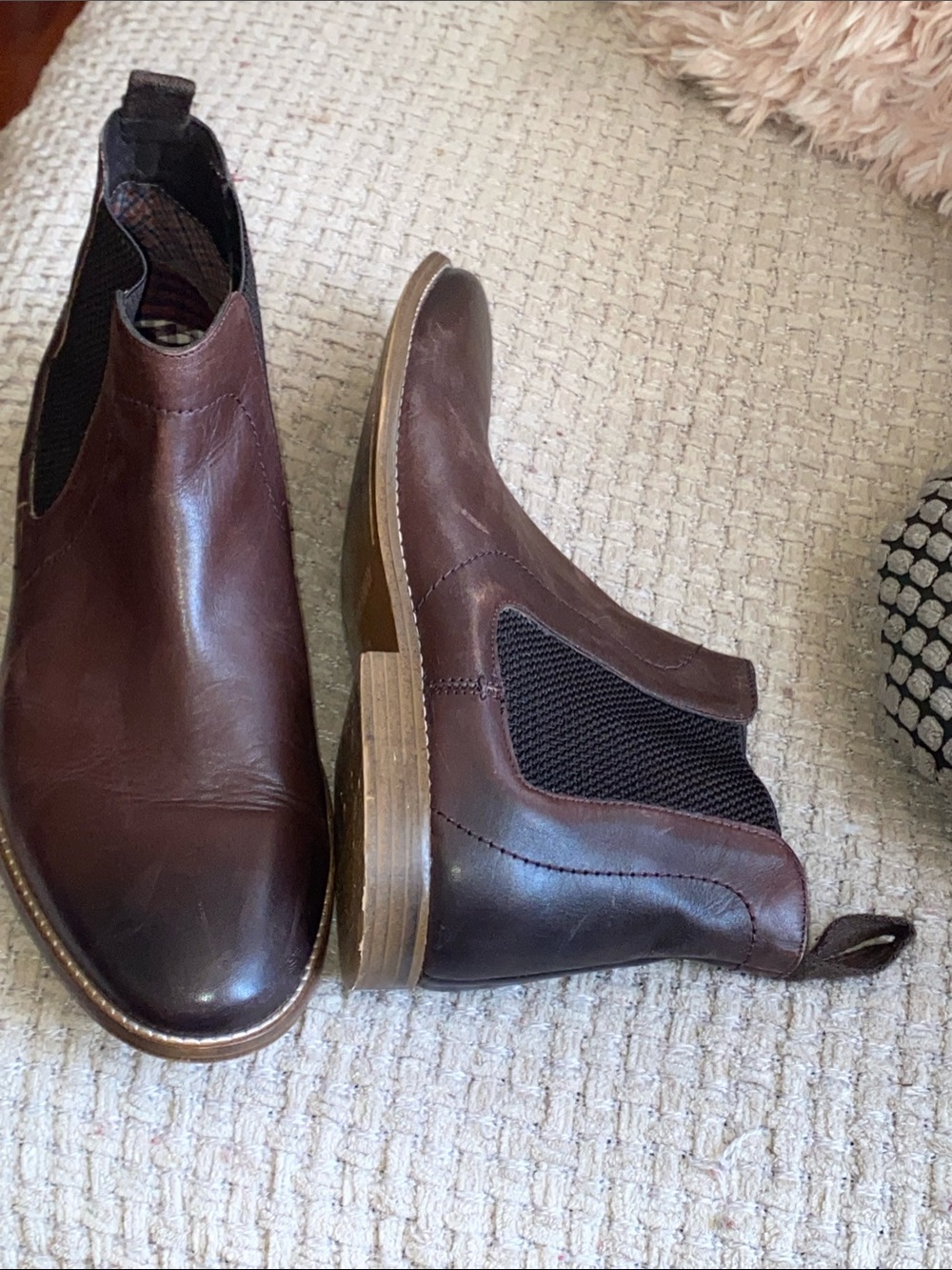 Ben Sherman Men's Brown Leather Chukka Chelsea Boots